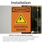 Signmission Electrical Hazard With Symbol OSHA Warning Sign, Vinyl Decal, 5in W x 7in L, 2PK OS-2PACK-WS-D-57-V-13128 - alternate 2